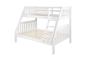 Twin/Full Mission Bunk Bed White by Donco