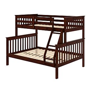 Twin/Full Mission II Bunk Bed Cappuccino by Donco
