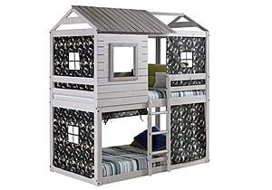 Deer Blind Rustic Grey w/Green Camo Tent Kit by Donco