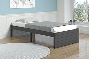 Twin Bed Dark Grey by Donco