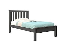 Twin Contempo Bed Dark Grey by Donco