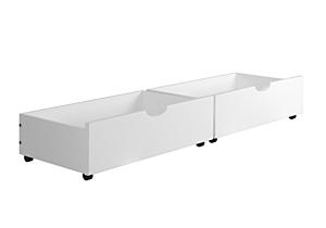 Dual Underbed Drawers White by Donco