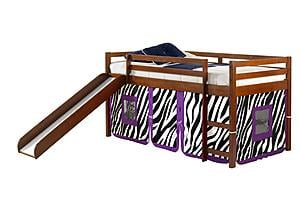 Tent Bed Espresso w/Zebra Tent Kit by Donco