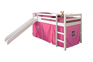 Tent Bed White w/Pink Tent Kit by Donco