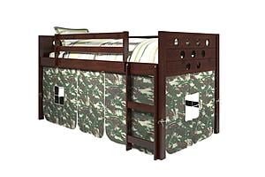 Circles Low Loft Cappuccino w/Camo Tent Kit by Donco