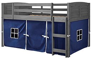 Louver Low Loft Antique Grey w/Blue Tent Kit by Donco