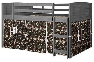 Louver Low Loft Antique Grey w/Camo Tent Kit by Donco