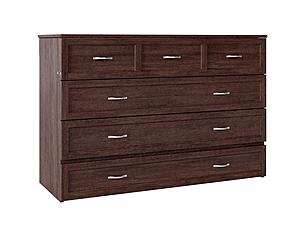 Deerfield Murphy Bed (Chest Bed) Burnt Amber by Atlantic
