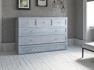 Deerfield Murphy Bed (Chest Bed) Driftwood Gray by Atlantic