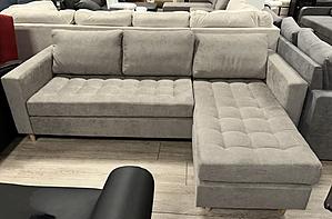 Dino Reversible Sectional Sofa Light Gray  by Prestige Furnishings