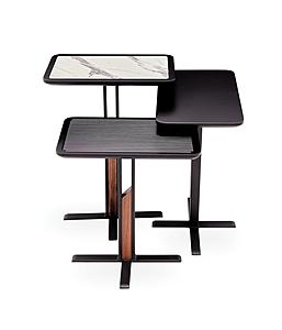 Fin - Nesting Tables - Black by Enza Home