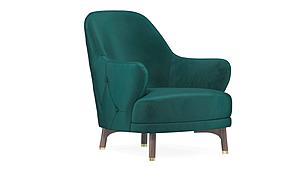 Navona - Armchair - 10209 Petrol by Enza Home