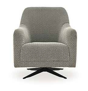 Maison - Swivel Armchair - 20501 Black White by Enza Home