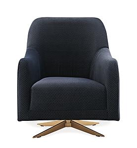 Vienna - Swivel Armchair - 21606 Blue by Enza Home