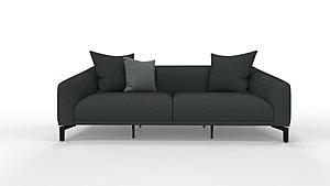 Maison - 3 Seater Sofa - 12401 Black by Enza Home