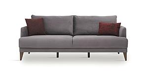 Fiore - 3 Seater Sofa Bed - 10405 Dark Gray by Enza Home