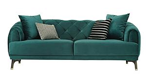 Navona - 2.5 Seater Sofa - 10202 Green by Enza Home