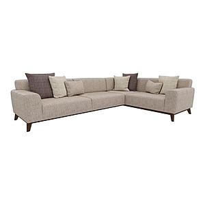 Netha - Corner Sofa Bed - Right Hand Facing - 10911 Cream by Enza Home
