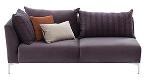 Mayfair - 2 Seater Module Sofa - Left Hand Facing  - 10306 Brown Anthracite by Enza Home