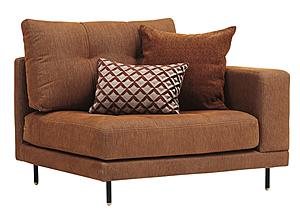 Arte - End Module Sofa - Almira - Right Hand Facing - 12201 Orange by Enza Home