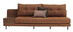 Arte - 2 Seater Module Sofa w/Coffee Table - 12201 Orange by Enza Home