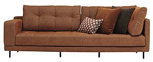 Arte - 3 Seater Module Sofa - Left Hand Facing - 12201 Orange by Enza Home