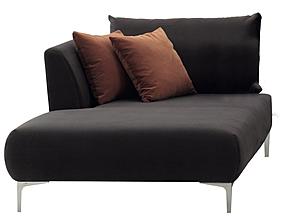 Mayfair - Chaise Module Sofa - Left Hand Facing - 10306 Brown Anthracite by Enza Home