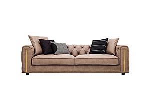 Sirona - 3.5 Seat Sofa - 11505 Dark Taupe by Enza Home