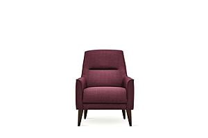 Alto - Armchair - 13006 Dark Pink by Enza Home