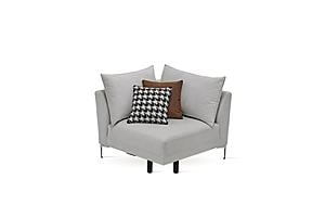 Mayfair - Corner Module Sofa - 12908 White by Enza Home