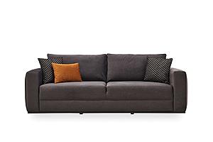 Carino - 3 Seater Sofa Bed - 12601 Dark Gray by Enza Home