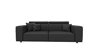 Milos - 3 Seater Sofa - 16205 Anthracite by Enza Home