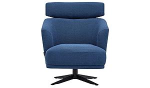 Swan - Swivel Accent Chair - 15606 Anthracite by Enza Home