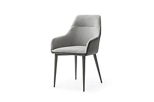 1254 Grey Upholster Dining Chair (Set of 2) by ESF