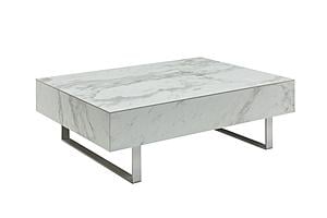 1497 White Marble Coffee Table by ESF