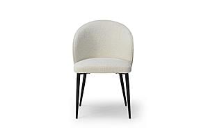 2107 White Dining Chair w/Black legs (Set of 4) by ESF