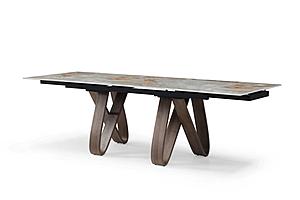 9086 Brown Dining Table w/2 16" Extensions by ESF