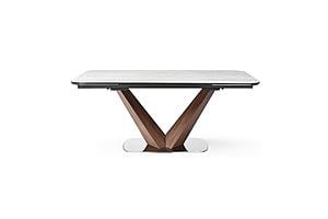 9188 Light Gray Ceramic Dining Table w/2 16" Extensions by ESF