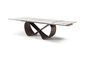 9305 Ceramic Dining Table w/2 20" Extension by ESF