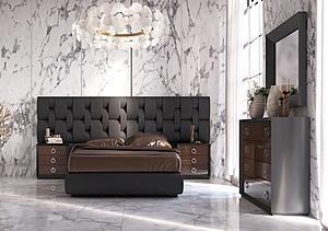 Emporio Black Bedroom Set by ESF