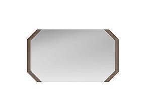 Hexagon Honey Matte Wood Mirror for Buffet by ESF