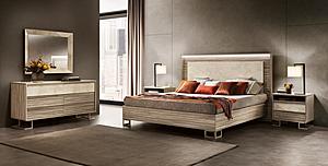 Luce Light Beige Bedroom Set w/Light by ESF