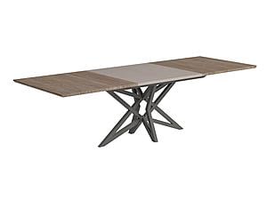 Nora Matt Walnut Dining Table w/2 17.7" Extensions by ESF
