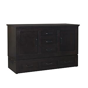 Elite Series Harrison Cabinet Bed Shadow Black by CabinetBed