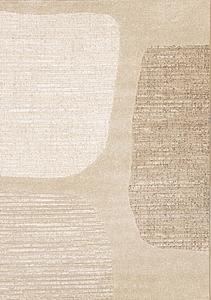 Ella Beige White Cream Distressed Stepping Stone Design Rug by Kalora