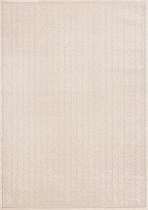 Ellington Cream Herringbone Columns Rug by Kalora
