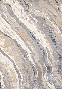 Emory Taupe Grey Beige White Mineral Layered Rug by Kalora