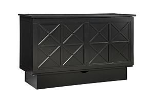 Essex Queen Murphy Cabinet Bed Black by Arason Furniture