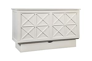Essex Queen Murphy Cabinet Bed White by Arason Furniture