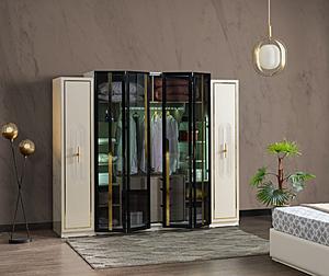 Marsel 6 Door Wardrobe, Cream by Furnia Furniture